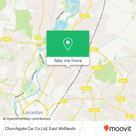 Churchgate Car Co.Ltd map
