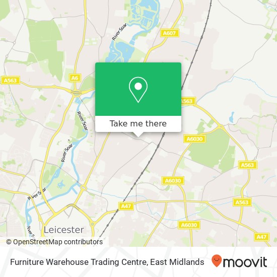 Furniture Warehouse Trading Centre map