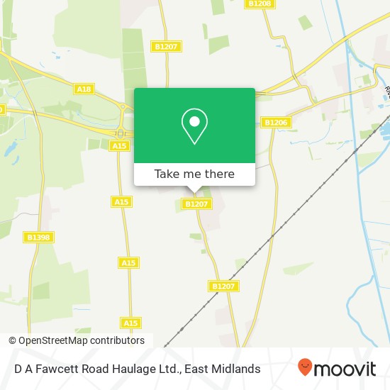 D A Fawcett Road Haulage Ltd. map