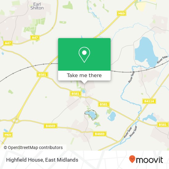 Highfield House map