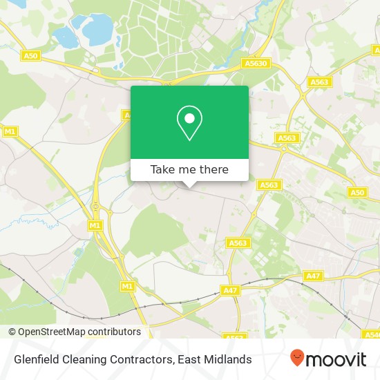 Glenfield Cleaning Contractors map