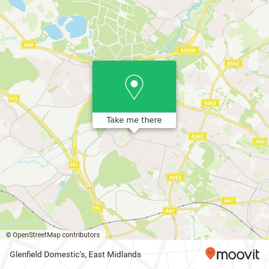 Glenfield Domestic's map