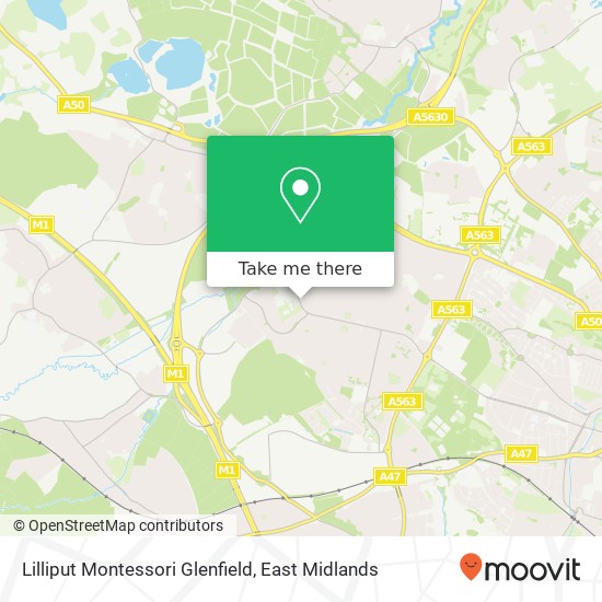Lilliput Montessori Glenfield map
