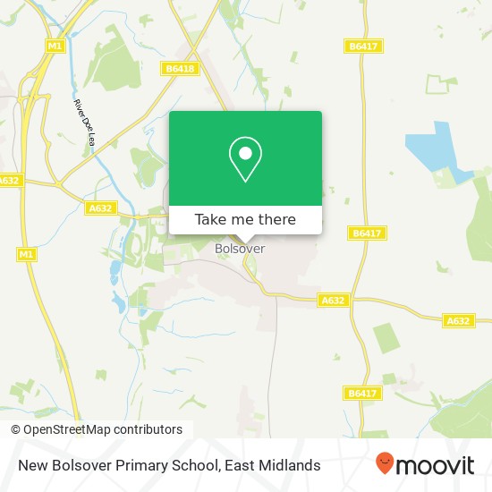 New Bolsover Primary School map