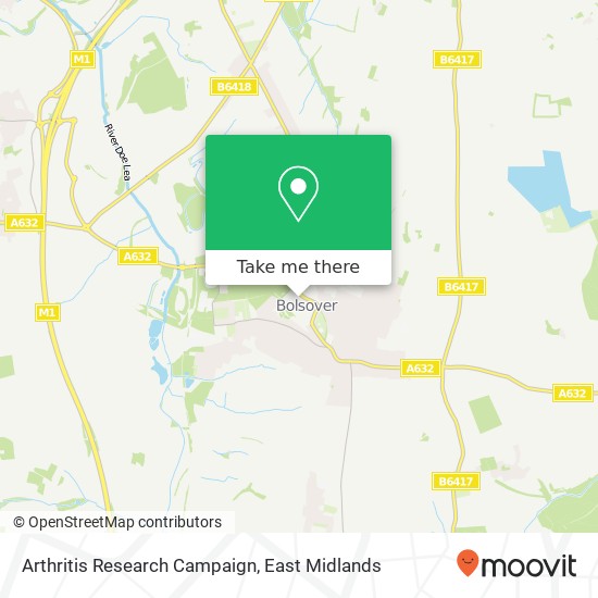 Arthritis Research Campaign map