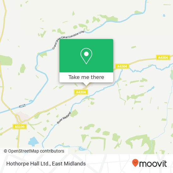 Hothorpe Hall Ltd. map