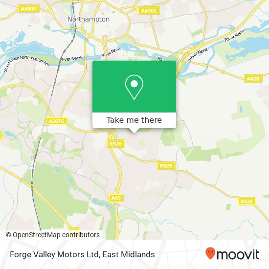 Forge Valley Motors Ltd map