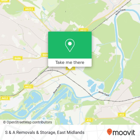 S & A Removals & Storage map
