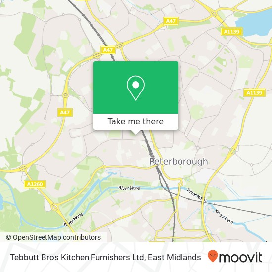 Tebbutt Bros Kitchen Furnishers Ltd map