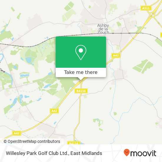 Willesley Park Golf Club Ltd. map