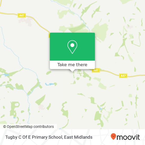 Tugby C Of E Primary School map