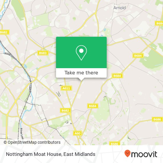 Nottingham Moat House map