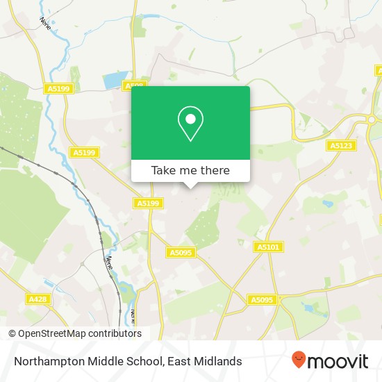 Northampton Middle School map