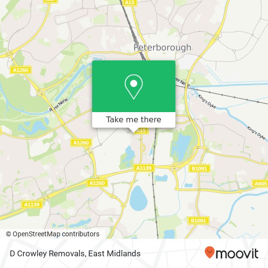 D Crowley Removals map