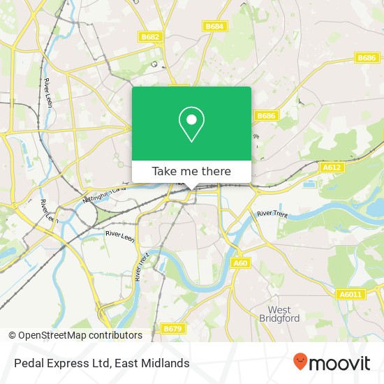 Pedal Express Ltd map