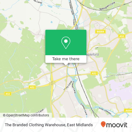 The Branded Clothing Warehouse map