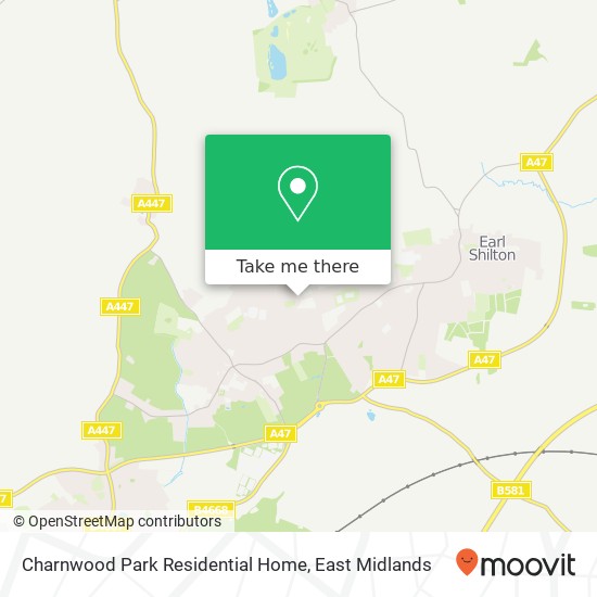 Charnwood Park Residential Home map