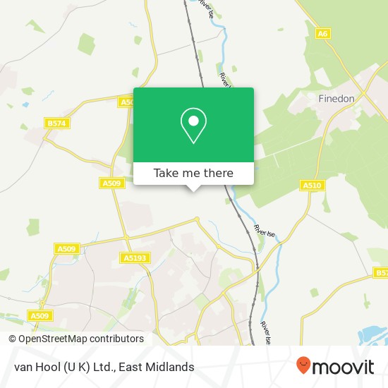 van Hool (U K) Ltd. map