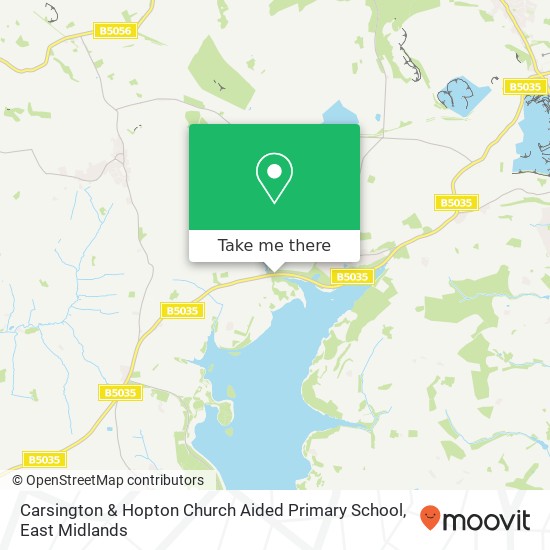 Carsington & Hopton Church Aided Primary School map