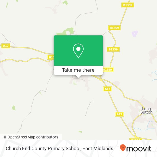 Church End County Primary School map