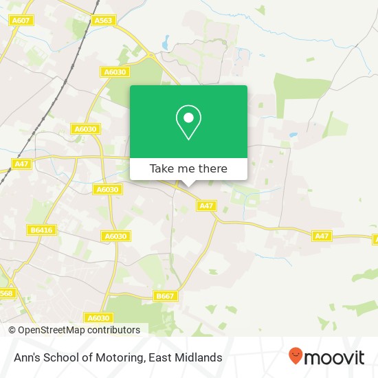 Ann's School of Motoring map