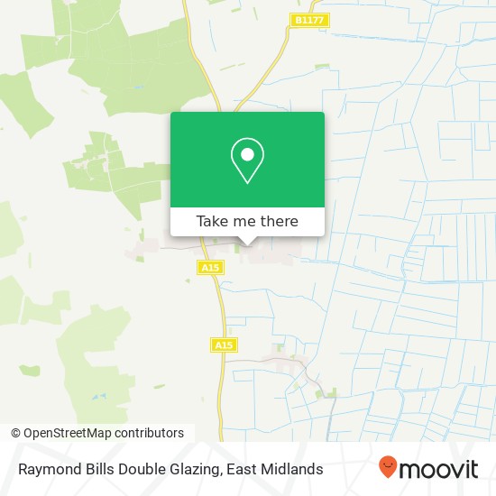 Raymond Bills Double Glazing map