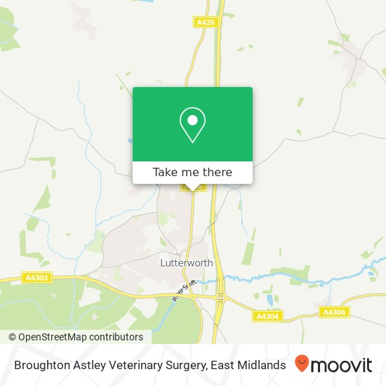 Broughton Astley Veterinary Surgery map