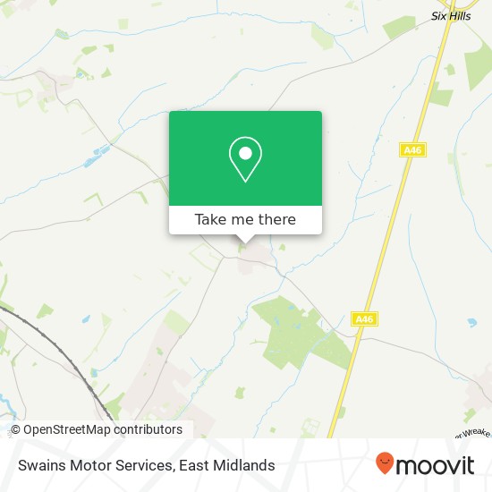 Swains Motor Services map