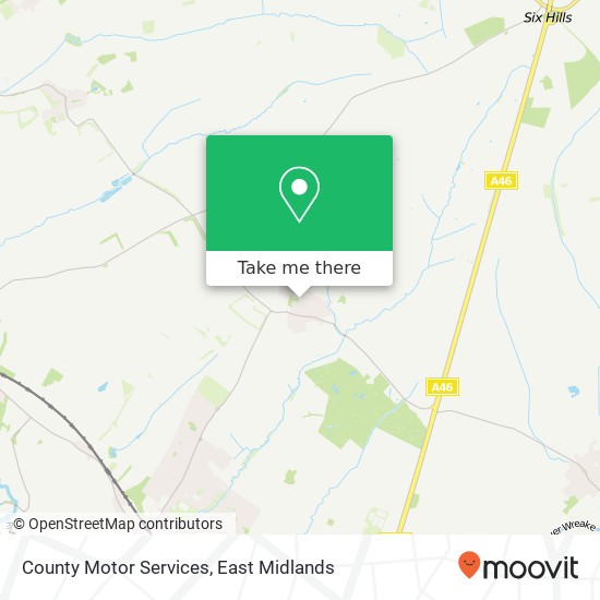 County Motor Services map