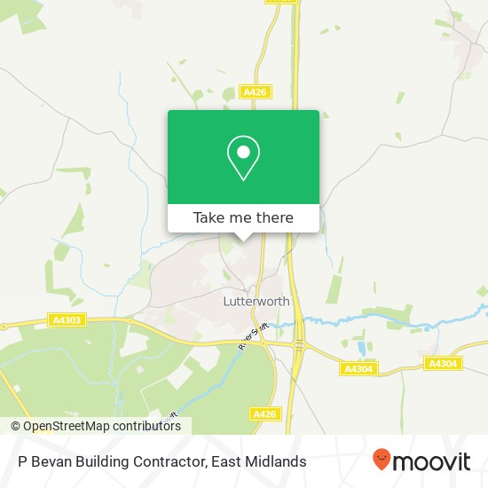 P Bevan Building Contractor map