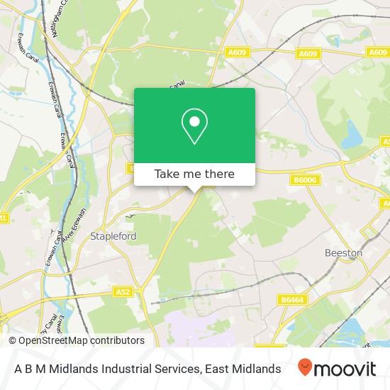 A B M Midlands Industrial Services map