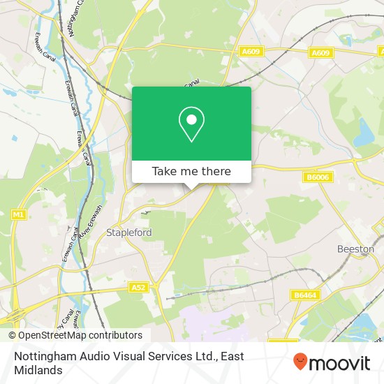 Nottingham Audio Visual Services Ltd. map