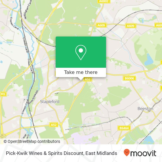 Pick-Kwik Wines & Spirits Discount map