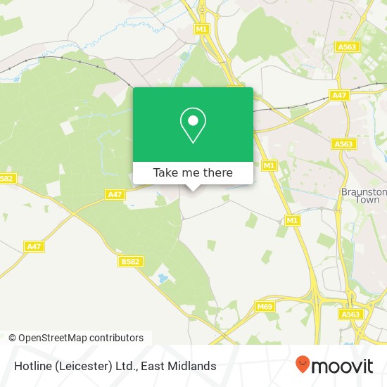 Hotline (Leicester) Ltd. map