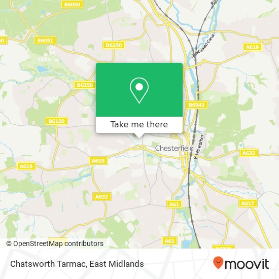 Chatsworth Tarmac map