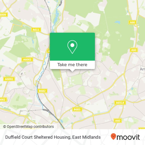 Duffield Court Sheltered Housing map