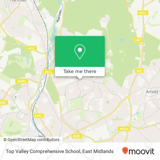 Top Valley Comprehensive School map
