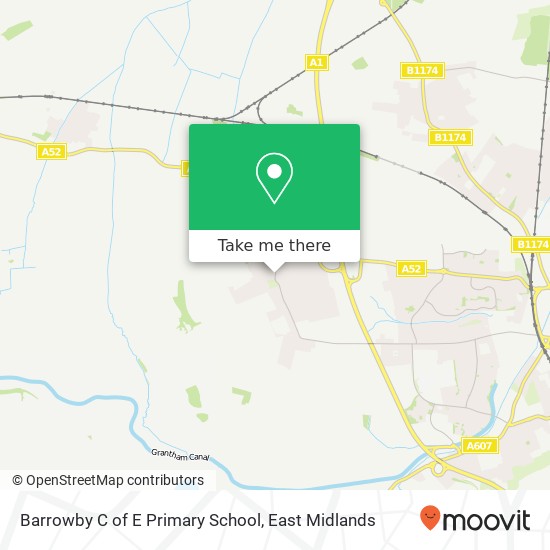 Barrowby C of E Primary School map