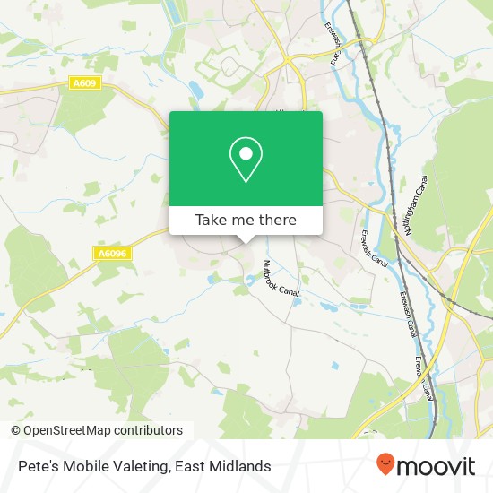 Pete's Mobile Valeting map