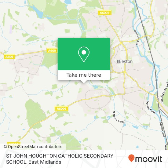 ST JOHN HOUGHTON CATHOLIC SECONDARY SCHOOL map