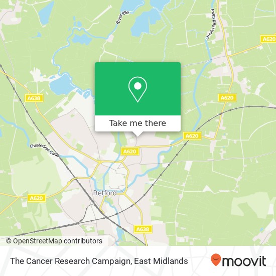 The Cancer Research Campaign map