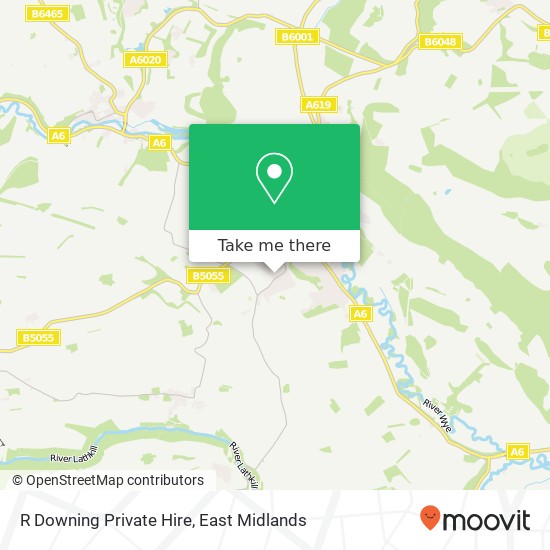 R Downing Private Hire map