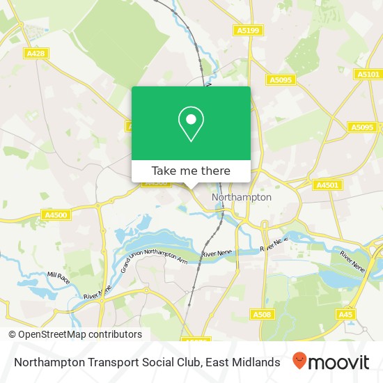 Northampton Transport Social Club map