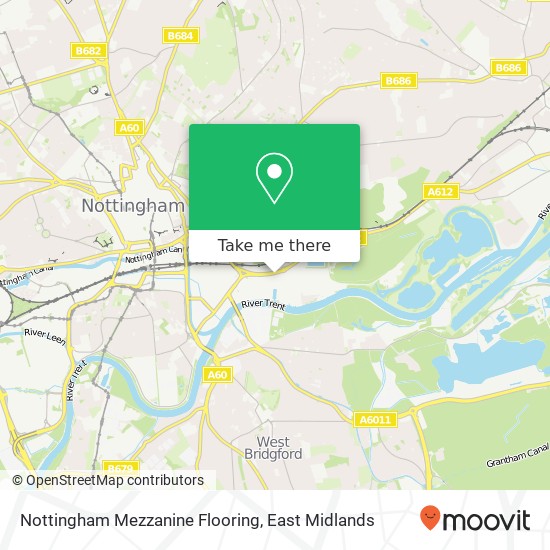 Nottingham Mezzanine Flooring map