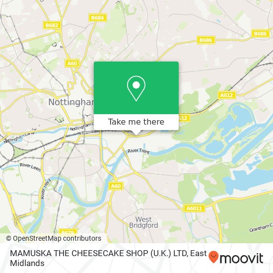 MAMUSKA THE CHEESECAKE SHOP (U.K.) LTD map