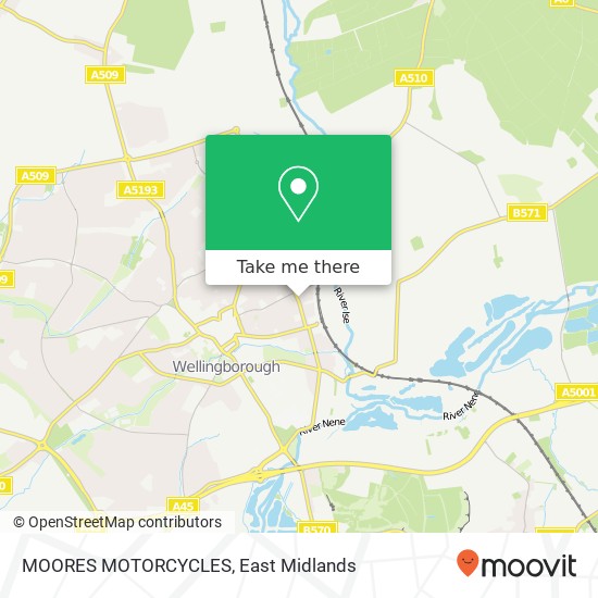 MOORES MOTORCYCLES map