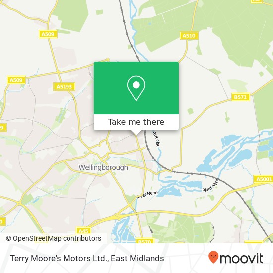 Terry Moore's Motors Ltd. map