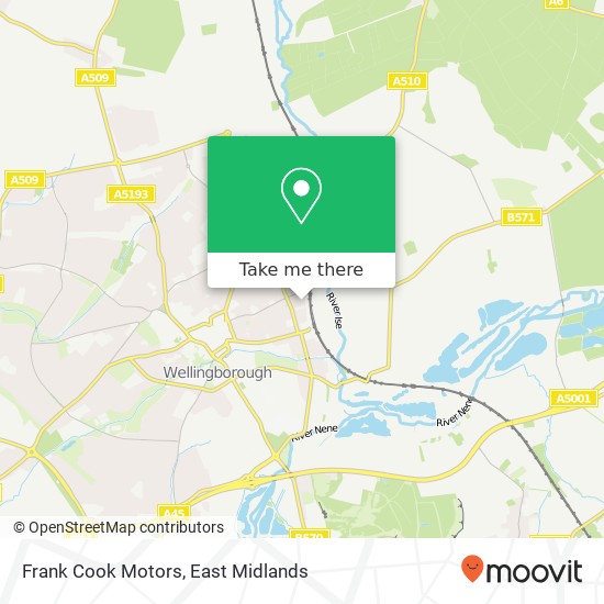 Frank Cook Motors map