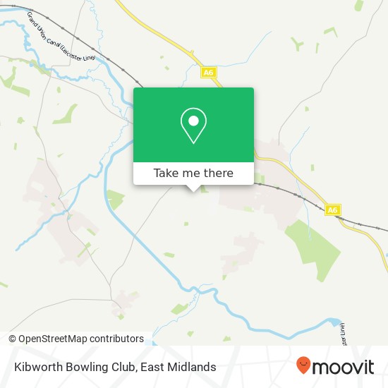 Kibworth Bowling Club map