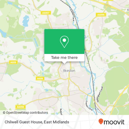 Chilwell Guest House map